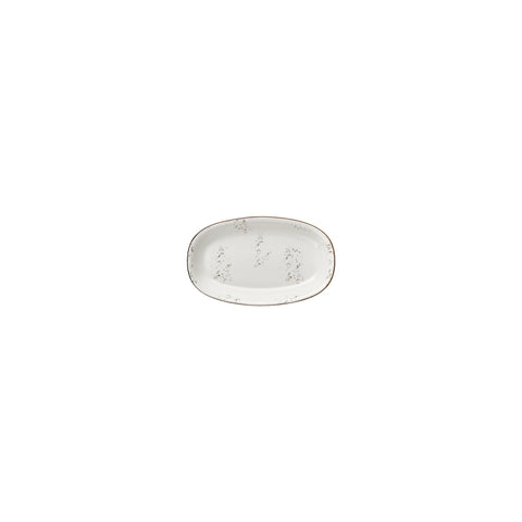 Harmony Elegance 6" x 3.5" x h:0.75" Oval Brown Vitrified Platter (1 each)