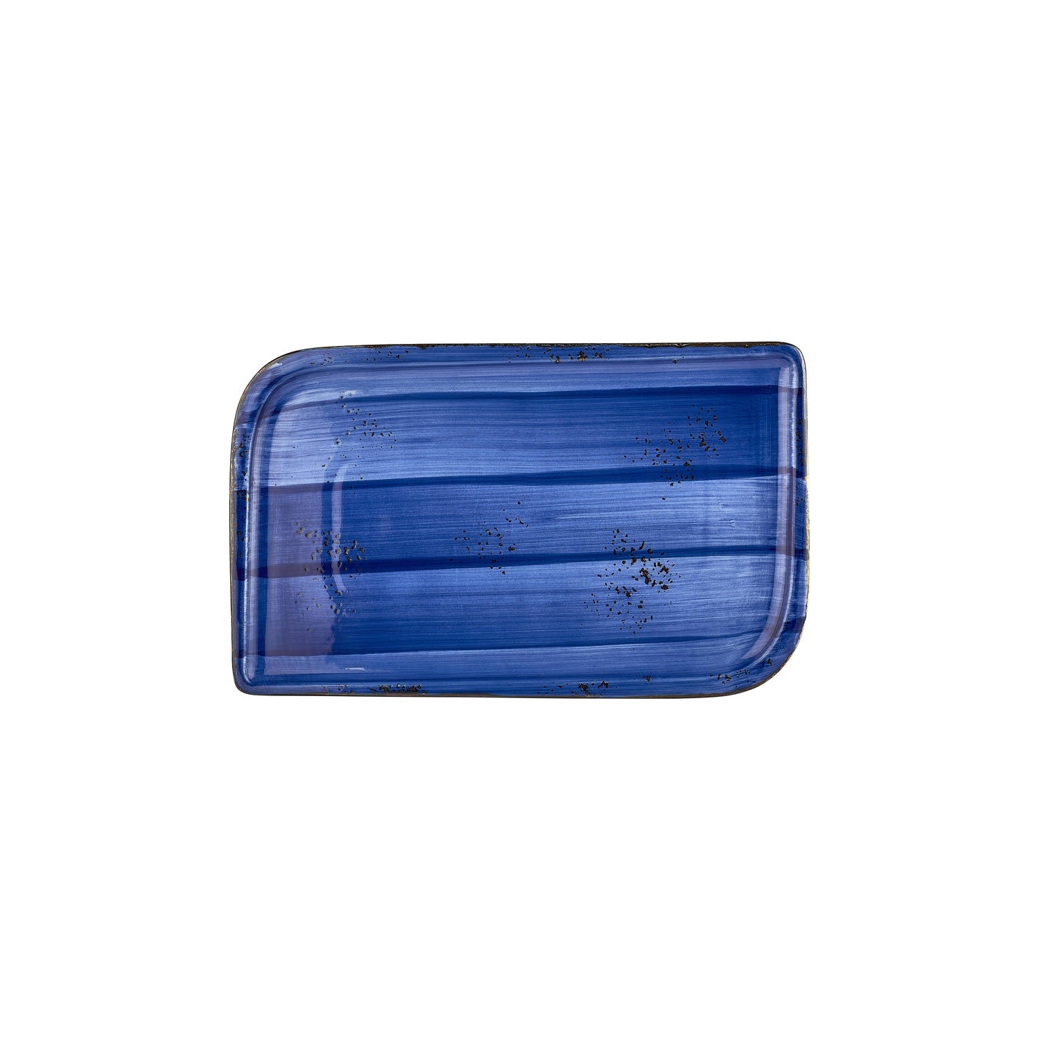 Enigma 11.75" x 7" x h:0" Rectangular Blue Vitrified Platter (1 each)