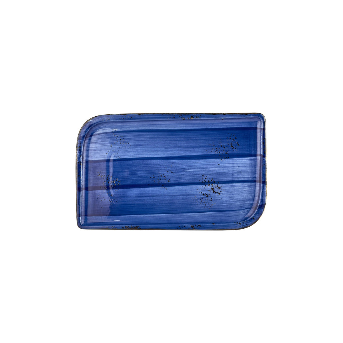Enigma 11.75" x 7" x h:0" Rectangular Blue Vitrified Platter (1 each)