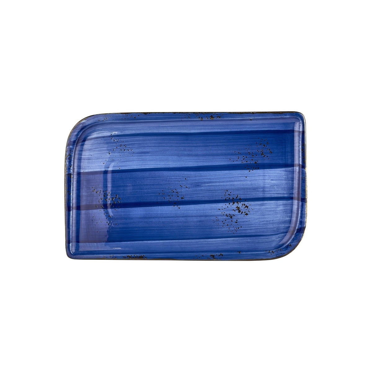 Enigma 13.75" x 8.25" x h:0" Rectangular Blue Vitrified Platter (1 each)