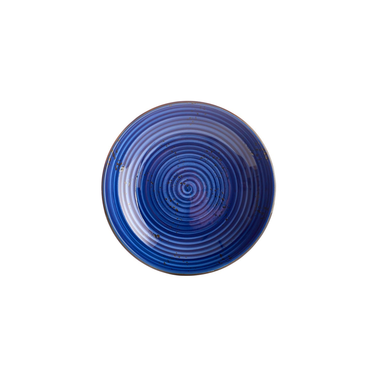 Enigma dia.9.75" h:2" 44 oz. Round Blue Vitrified Deep Plate (Set of 6)