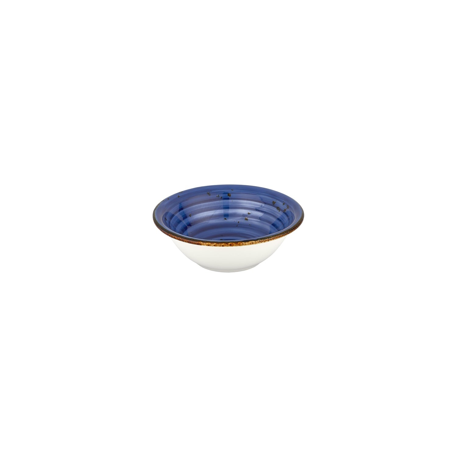 Enigma dia.6.25" h:2.25" 17 oz. Round Blue Vitrified Bowl (Set of 4)