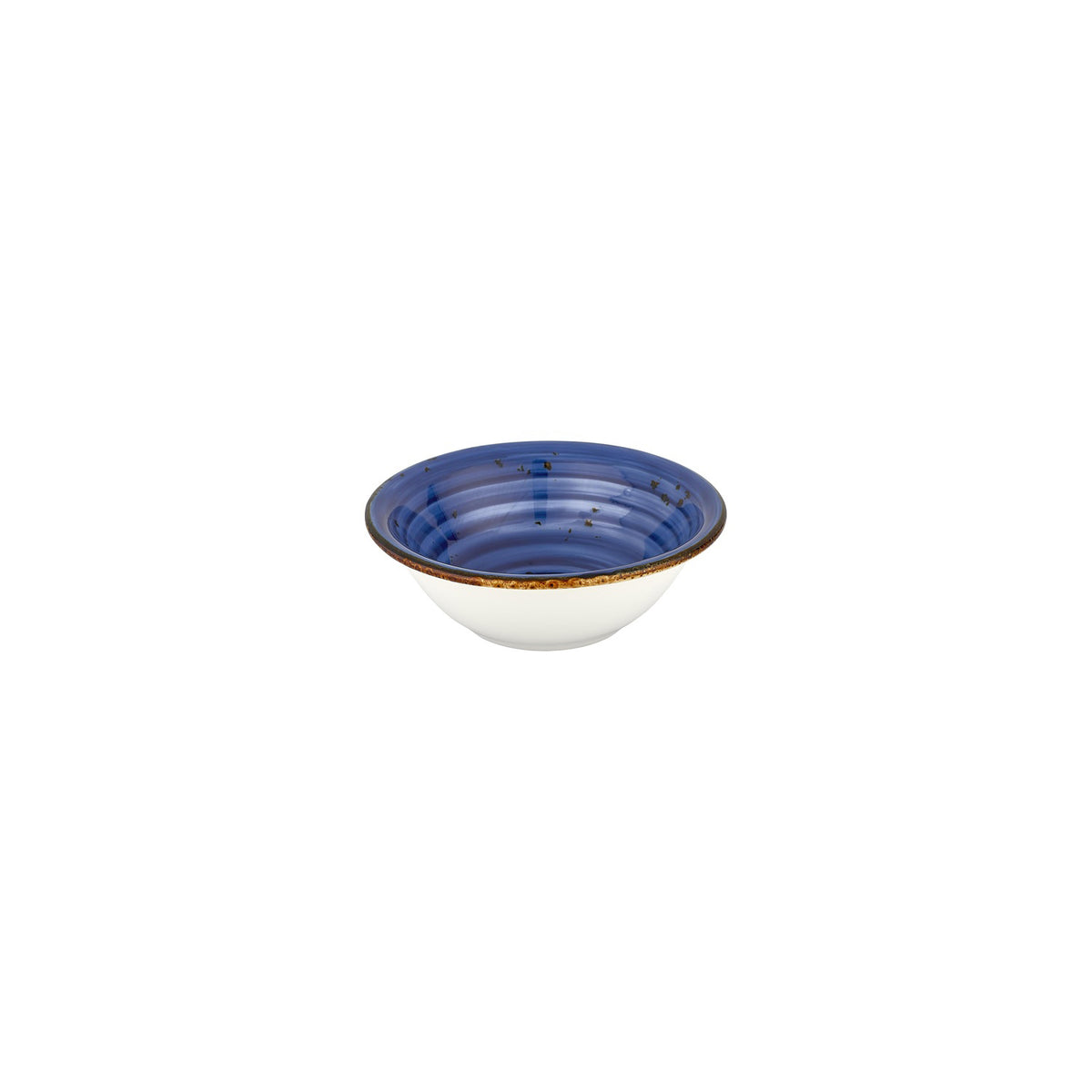 Enigma dia.6.25" h:2.25" 17 oz. Round Blue Vitrified Bowl (Set of 4)