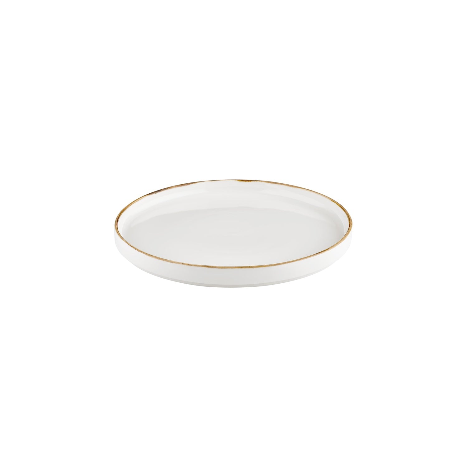 Gleam dia.10.75" Round Brown Vitrified Plate (Set of 6)