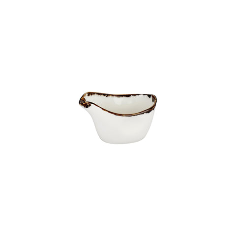 Gleam 3.25" x 2" x h:0" 2 oz. Oval Brown Vitrified Creamer (1 each)