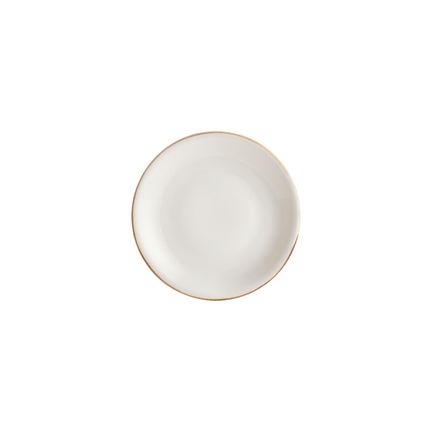 Gleam dia.8.25" h:0" 17 oz. Round Brown Vitrified Deep Plate (Set of 4)