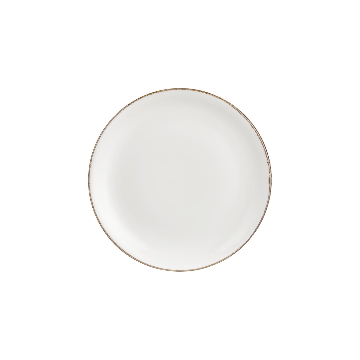 Gleam dia.10.75" Round Brown Vitrified Plate (Set of 4)