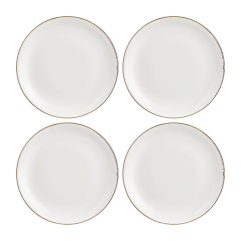 Gleam dia.10.75" Round Brown Vitrified Plate (Set of 4)