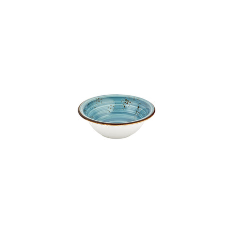 Infinity dia.6" h:2" 12 oz. Round Turquoise Vitrified Bowl (Set of 4)