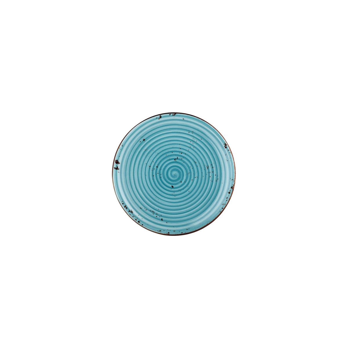 Infinity dia.7.5" Round Turquoise Vitrified Plate (Set of 4)
