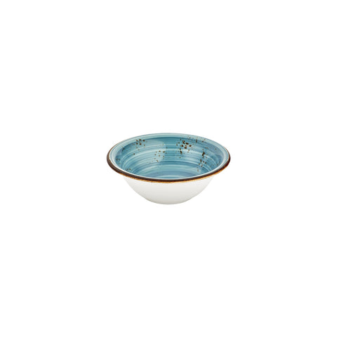 Infinity dia.7.75" h:2.75" 30 oz. Round Turquoise Vitrified Bowl (Set of 6)