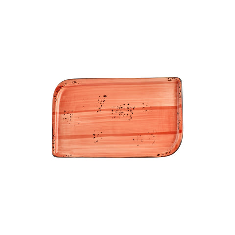 Laterite 11.75" x 7" x h:0" Rectangular Orange Vitrified Platter (1 each)