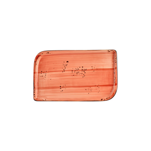 Laterite 11.75" x 7" x h:0" Rectangular Orange Vitrified Platter (1 each)