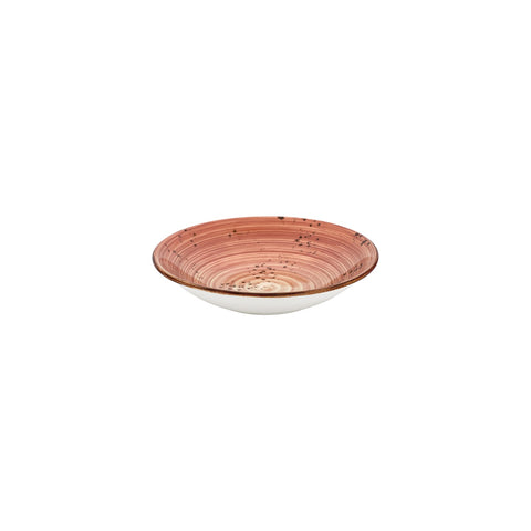 Laterite dia.9" h:1.75" 34 oz. Round Orange Vitrified Deep Plate (Set of 6)