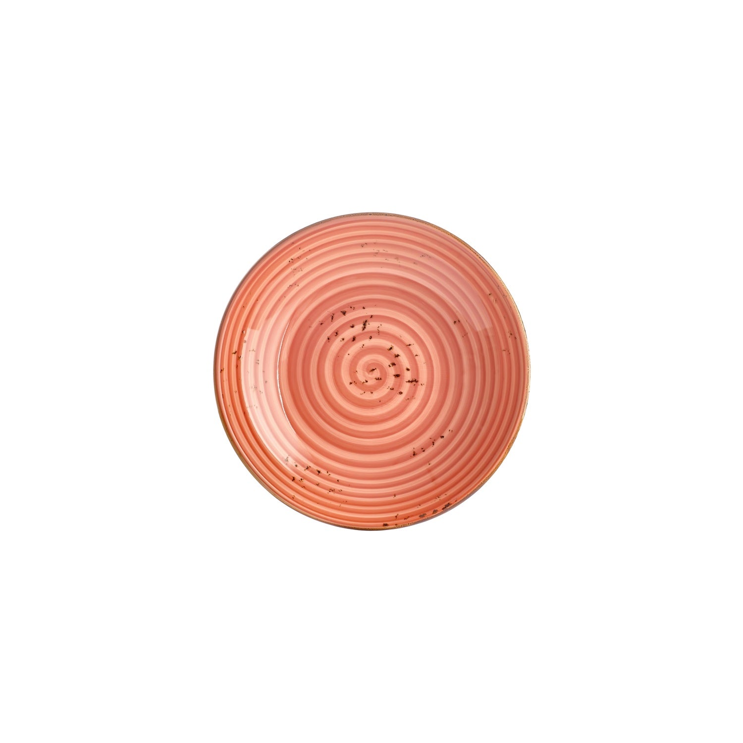 Laterite dia.9" h:1.75" 34 oz. Round Orange Vitrified Deep Plate (Set of 6)
