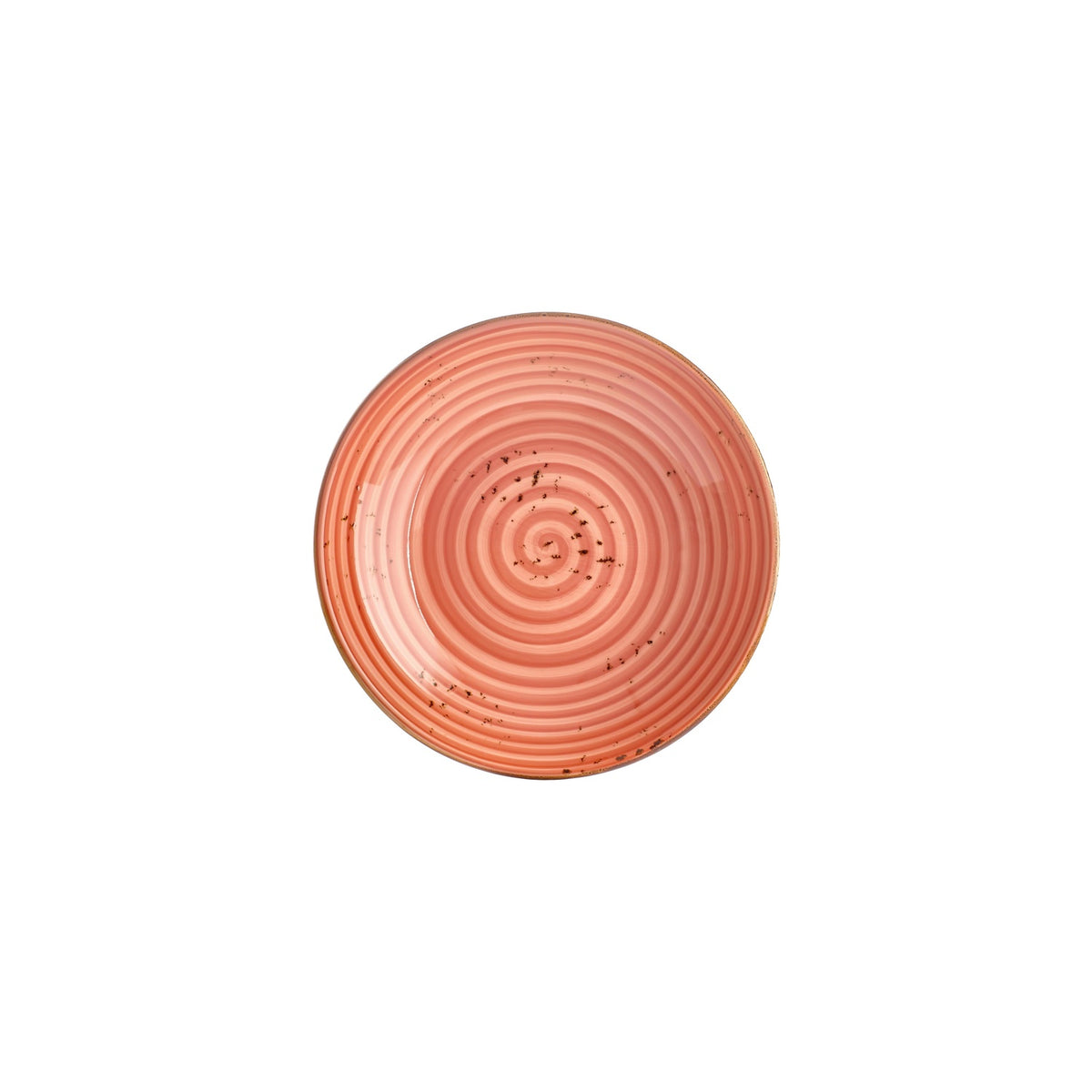 Laterite dia.9" h:1.75" 34 oz. Round Orange Vitrified Deep Plate (Set of 6)