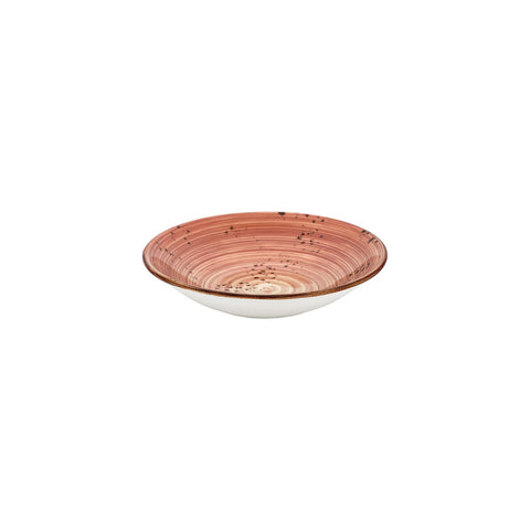 Laterite dia.9.75" h:2" 44 oz. Round Orange Vitrified Deep Plate (Set of 6)