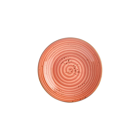 Laterite dia.9.75" h:2" 44 oz. Round Orange Vitrified Deep Plate (Set of 6)
