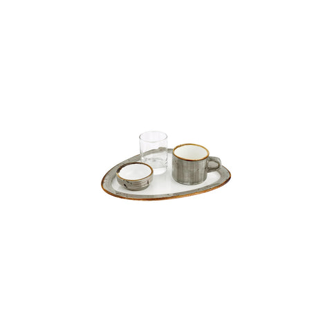 Supreme  Organic Gray Vitrified Espresso Set (1 each)