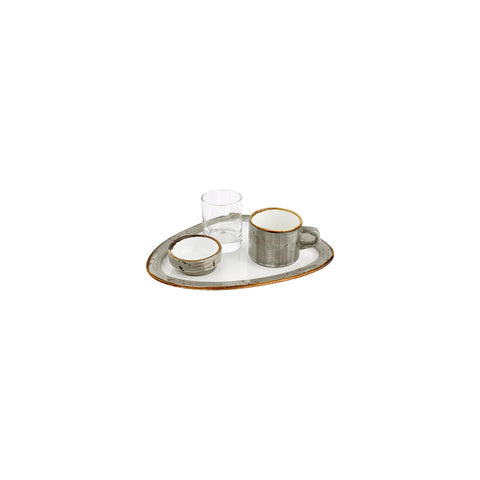 Supreme  Organic Gray Vitrified Espresso Set (1 each)