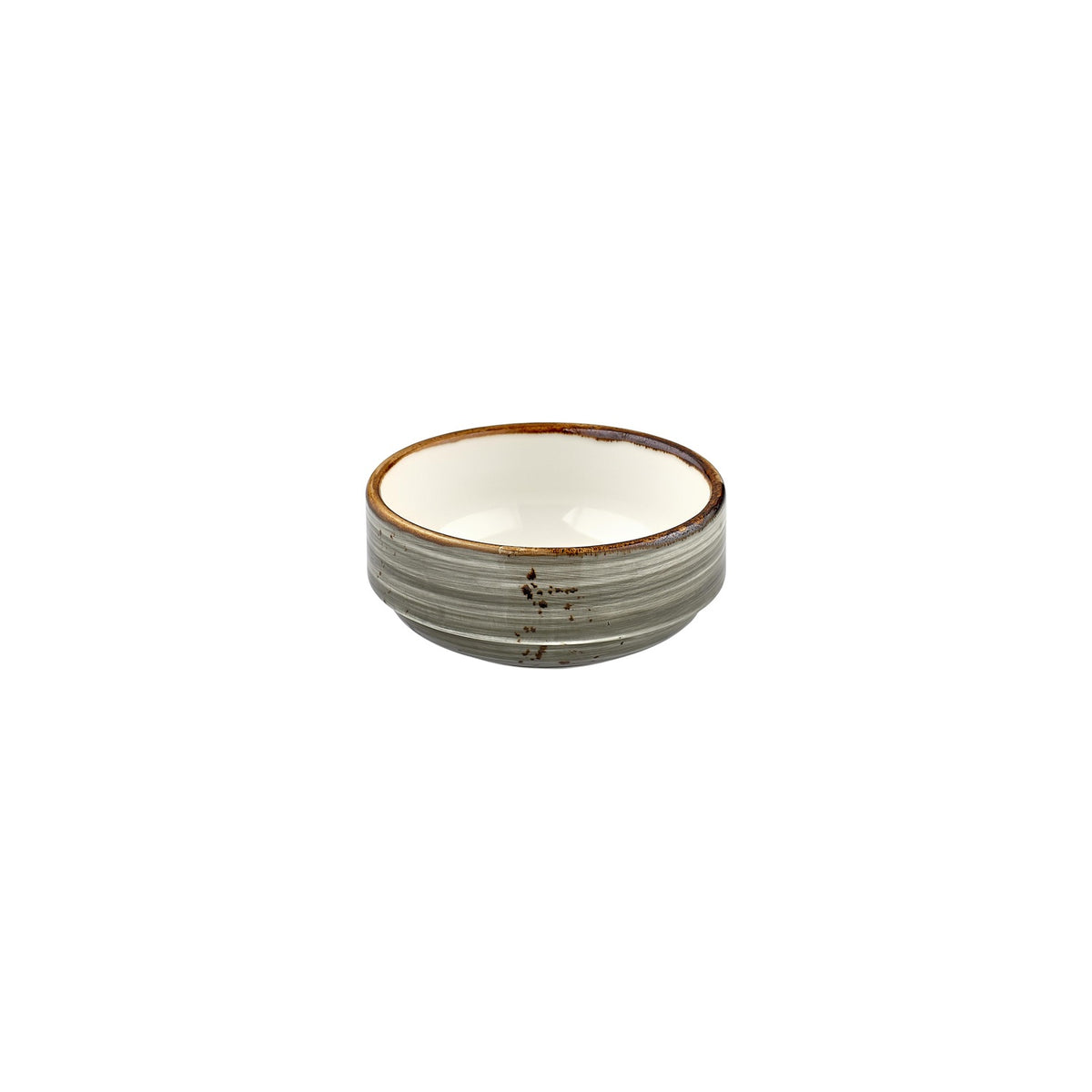 Supreme dia.4.75" h:0" 12 oz. Round Gray Vitrified Bowl (Set of 4)
