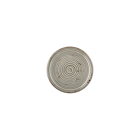 Supreme dia.6.75" Round Gray Vitrified Plate (Set of 4)