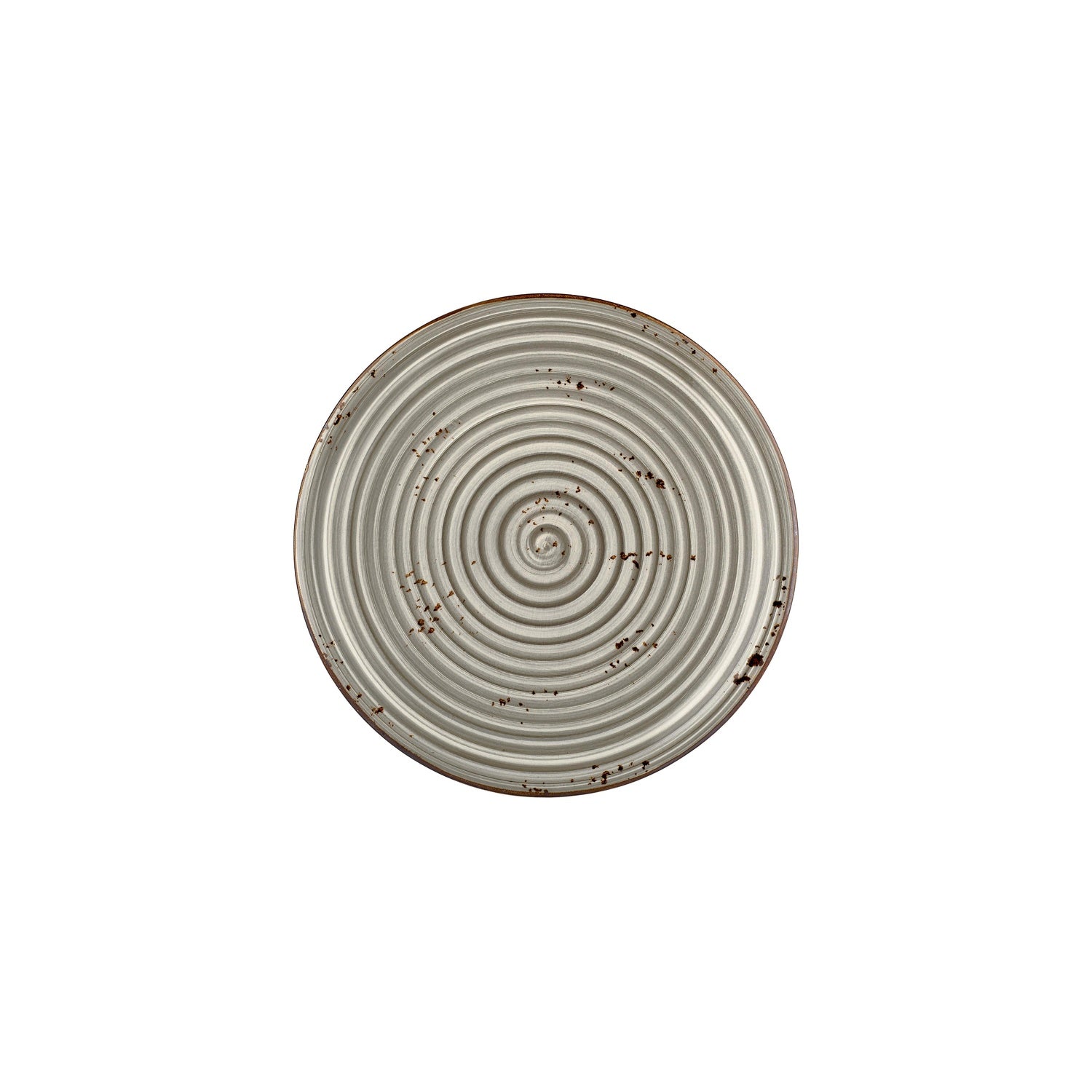 Supreme dia.9.75" Round Gray Vitrified Plate (Set of 4)