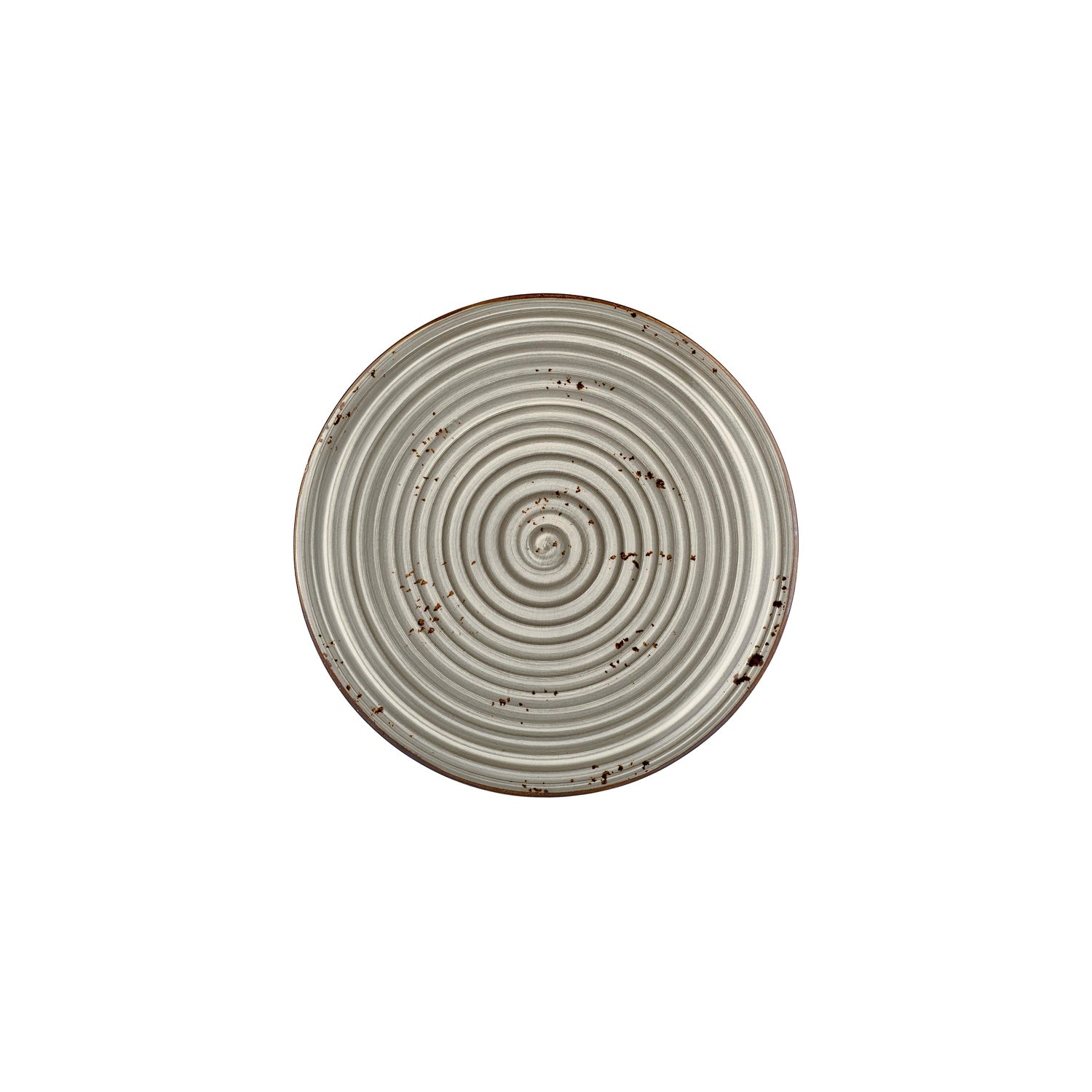 Supreme dia.9.75" Round Gray Vitrified Plate (Set of 4)