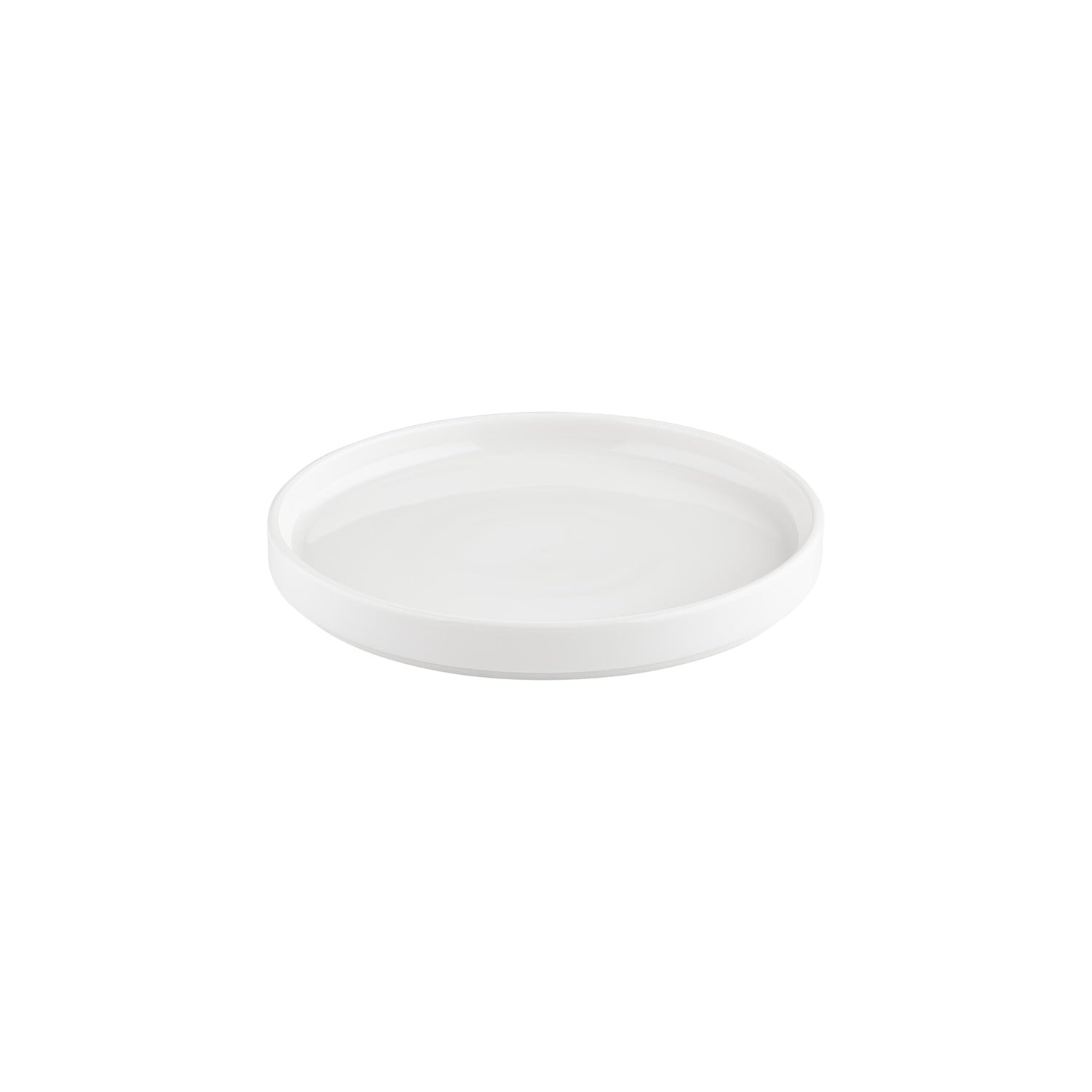 Helix White dia.10.75" Round Warm White Vitrified Plate (Set of 6)
