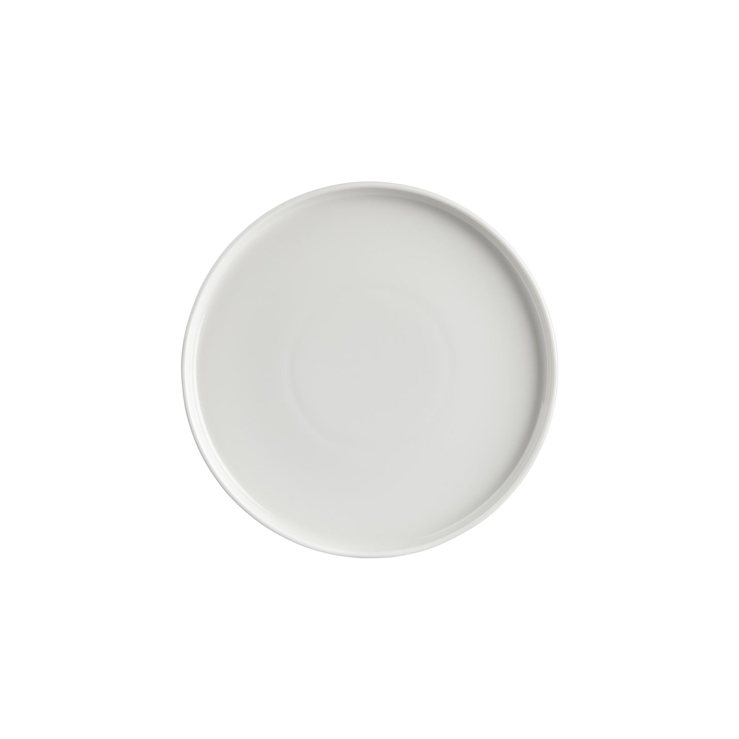 Helix White dia.10.75" Round Warm White Vitrified Plate (Set of 6)