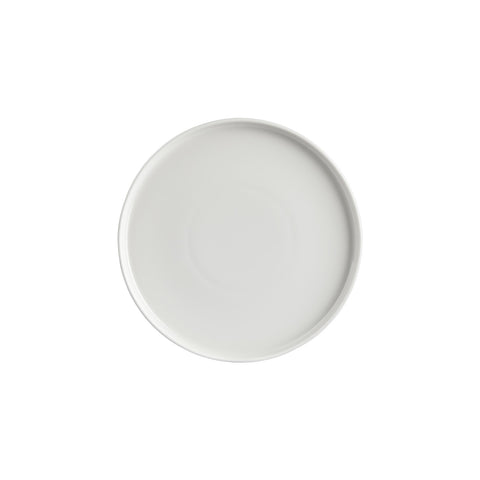 Helix White dia.10.75" Round Warm White Vitrified Plate (Set of 6)