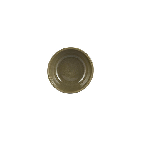 Helix Bamboo dia.2.75" h:1.25" 2 oz. Round Green Vitrified Bowl (Set of 4)