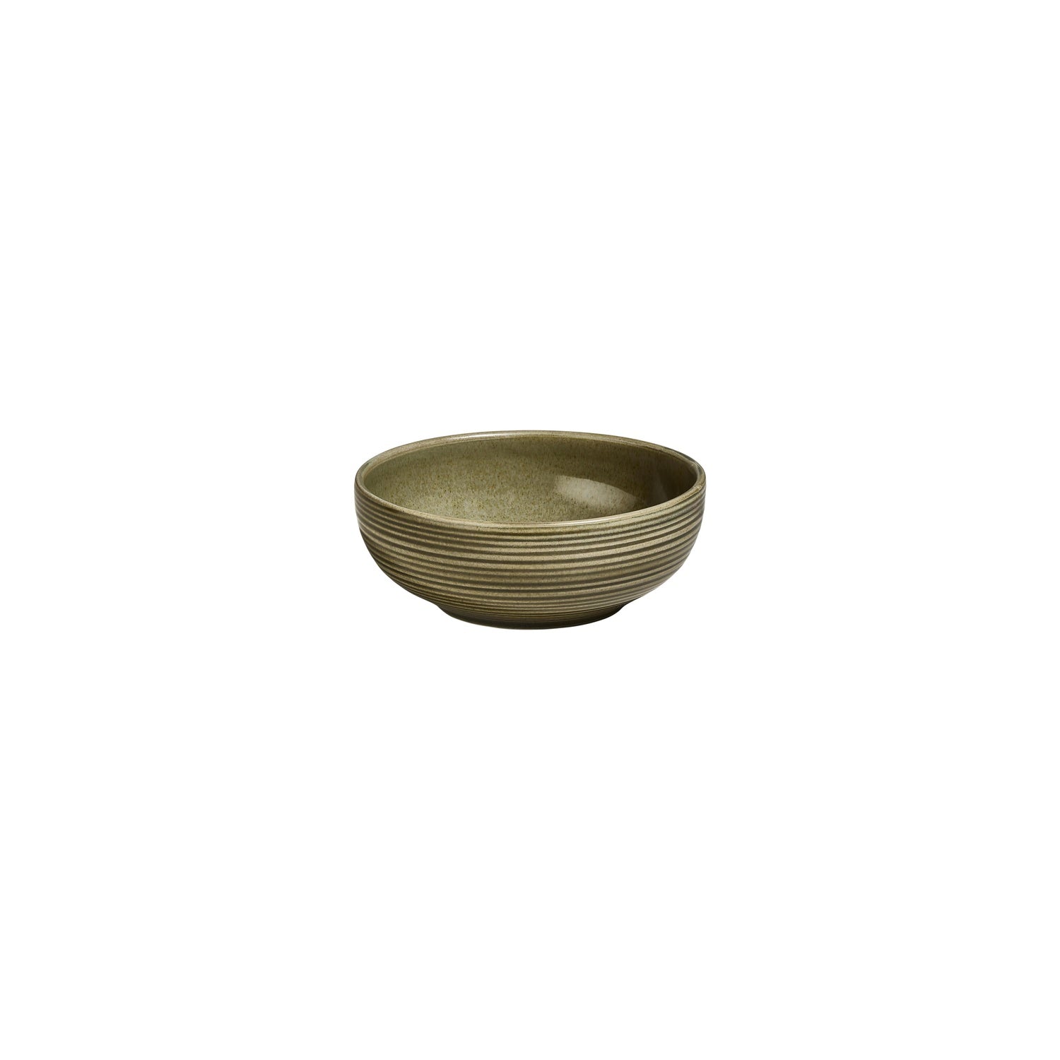 Helix Bamboo dia.6.25" h:2.5" 25 oz. Round Green Vitrified Bowl (Set of 4)