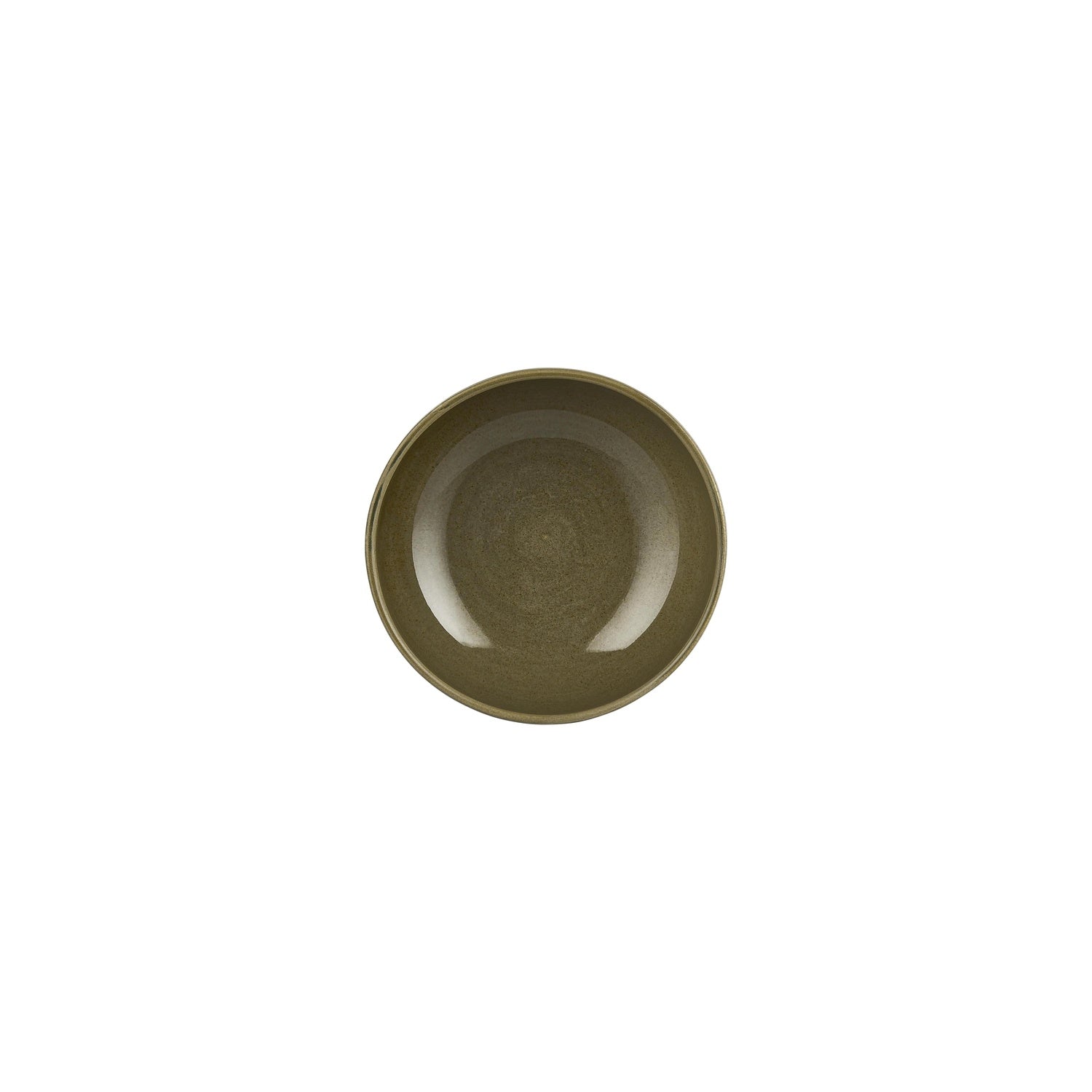 Helix Bamboo dia.6.25" h:2.5" 25 oz. Round Green Vitrified Bowl (Set of 4)