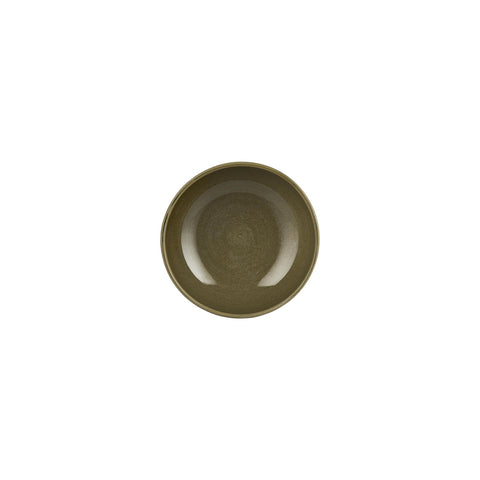Helix Bamboo dia.6.25" h:2.5" 25 oz. Round Green Vitrified Bowl (Set of 4)