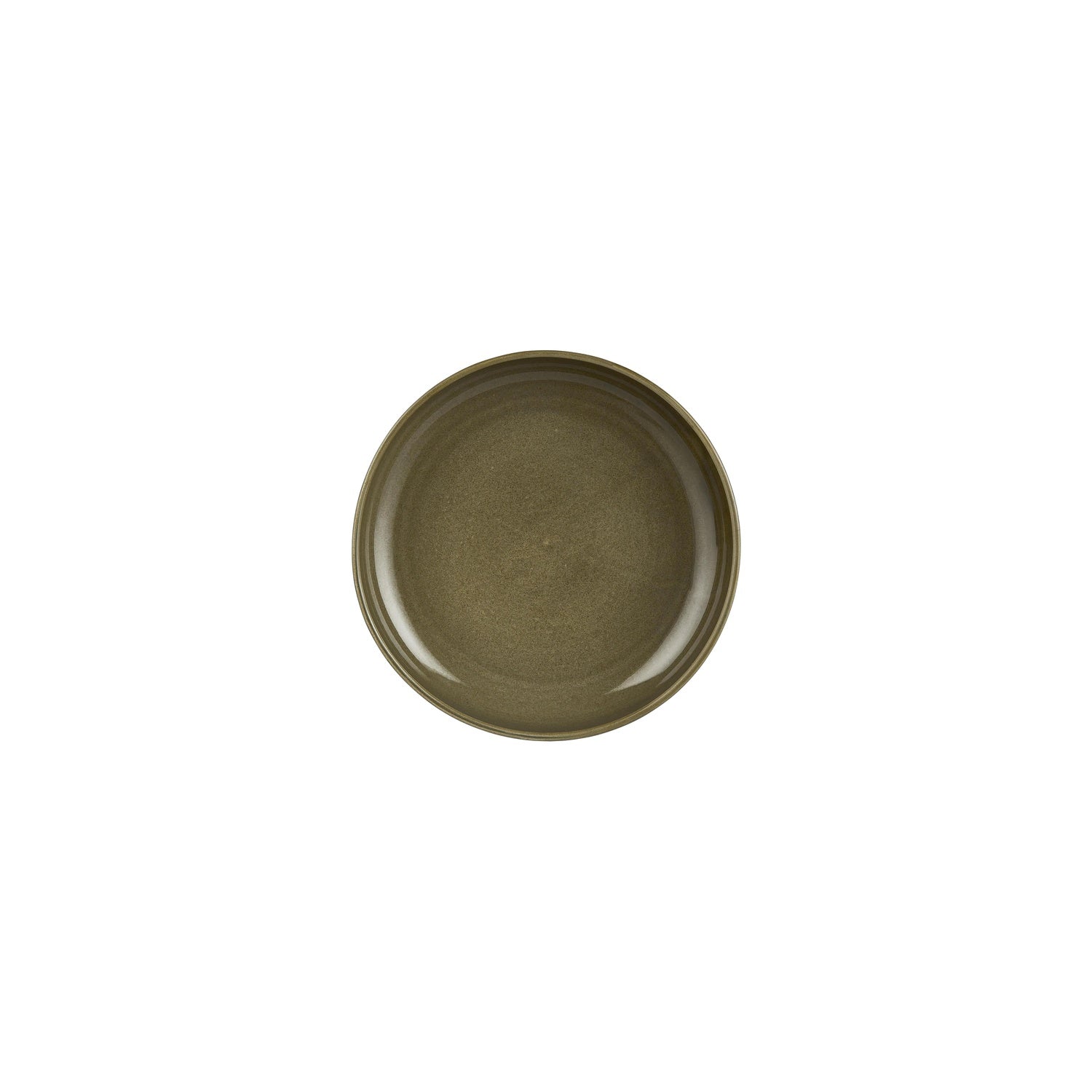 Helix Bamboo dia.7.5" h:1.5" 24 oz. Round Green Vitrified Deep Plate (Set of 6)