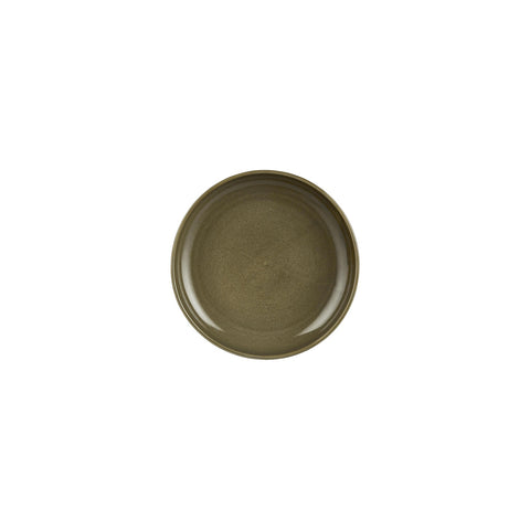 Helix Bamboo dia.7.5" h:1.5" 24 oz. Round Green Vitrified Deep Plate (Set of 6)