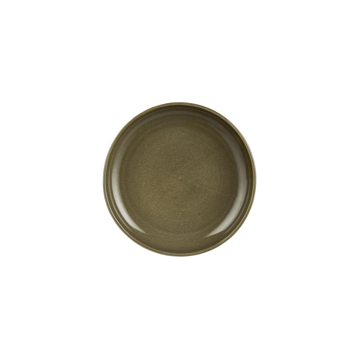 Helix Bamboo dia.9" h:2" 42 oz. Round Green Vitrified Deep Plate (Set of 6)