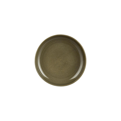 Helix Bamboo dia.9" h:2" 42 oz. Round Green Vitrified Deep Plate (Set of 6)