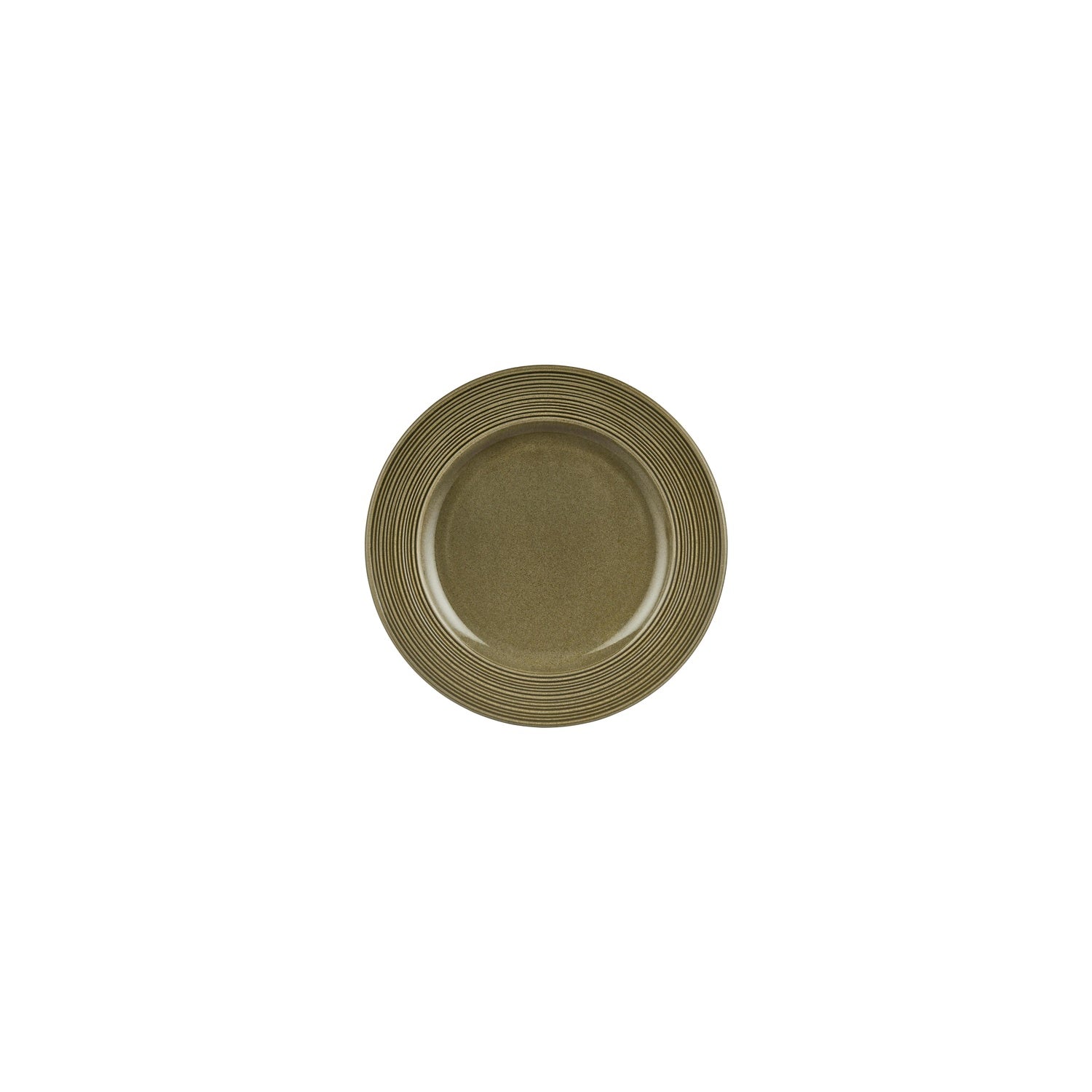 Helix Bamboo dia.7" Round Green Vitrified Plate (Set of 4)