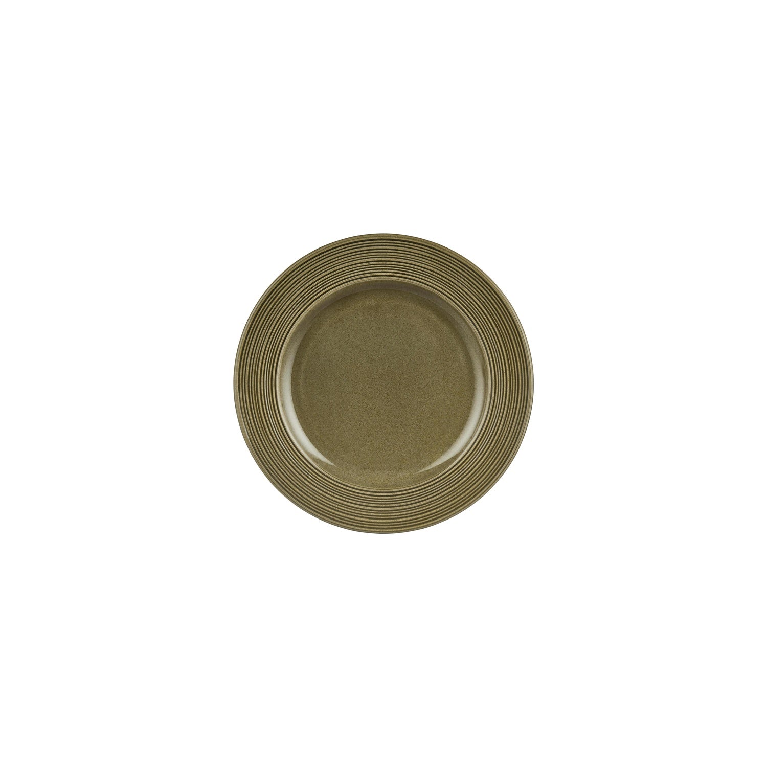 Helix Bamboo dia.8.25" Round Green Vitrified Plate (Set of 4)