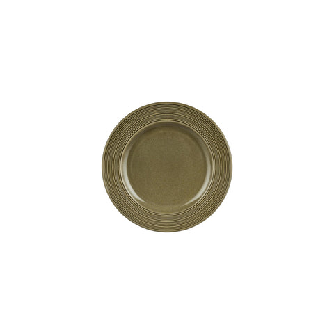 Helix Bamboo dia.8.25" Round Green Vitrified Plate (Set of 4)