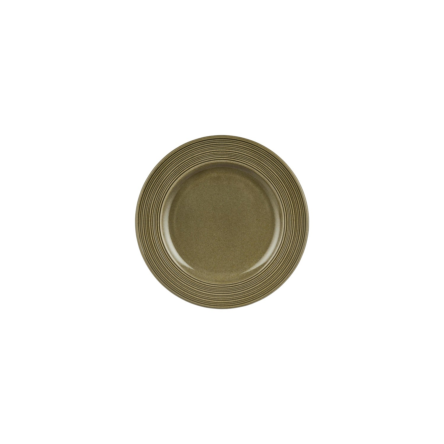 Helix Bamboo dia.8.25" Round Green Vitrified Plate (Set of 4)