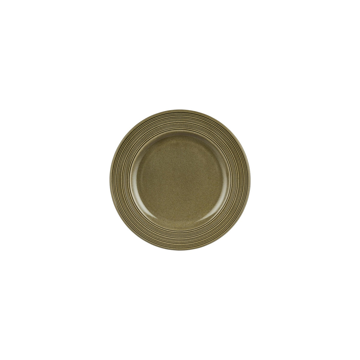 Helix Bamboo dia.8.25" Round Green Vitrified Plate (Set of 4)
