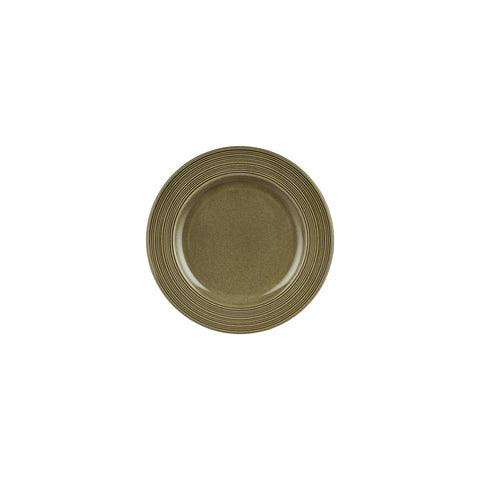 Helix Bamboo dia.8.25" Round Green Vitrified Plate (Set of 4)