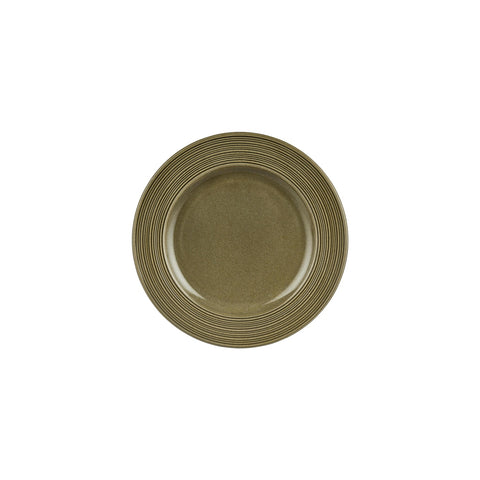 Helix Bamboo dia.9.5" Round Green Vitrified Plate (Set of 4)