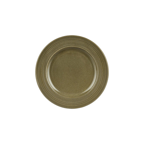 Helix Bamboo dia.10.75" Round Green Vitrified Plate (Set of 4)
