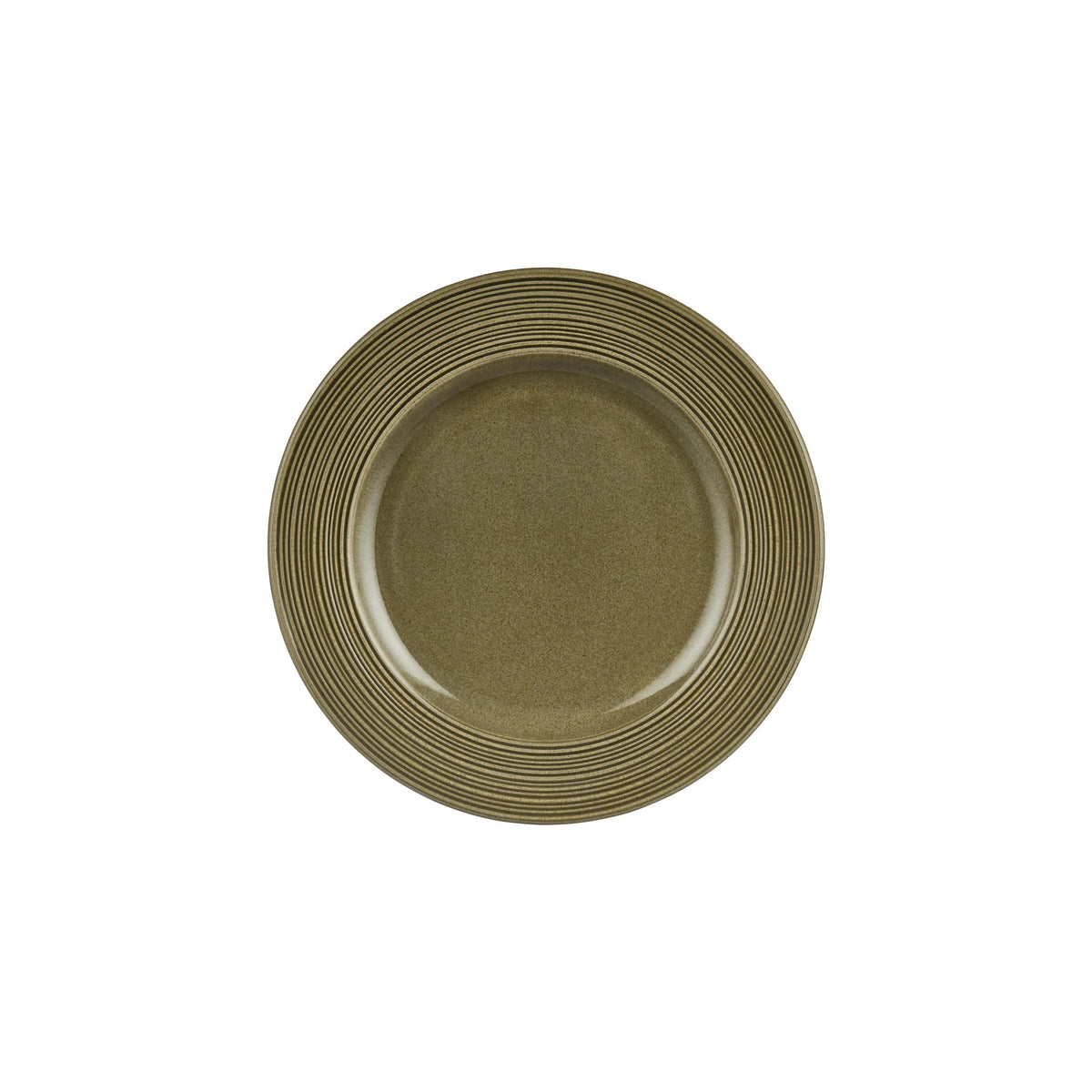 Helix Bamboo dia.10.75" Round Green Vitrified Plate (Set of 4)