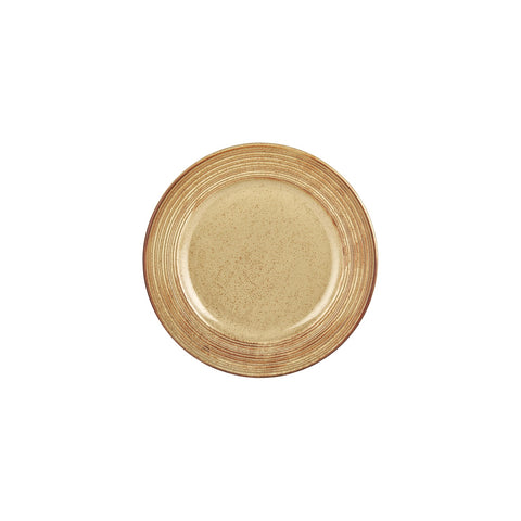 Helix Dune dia.9.5" Round Orange Vitrified Plate (Set of 4)