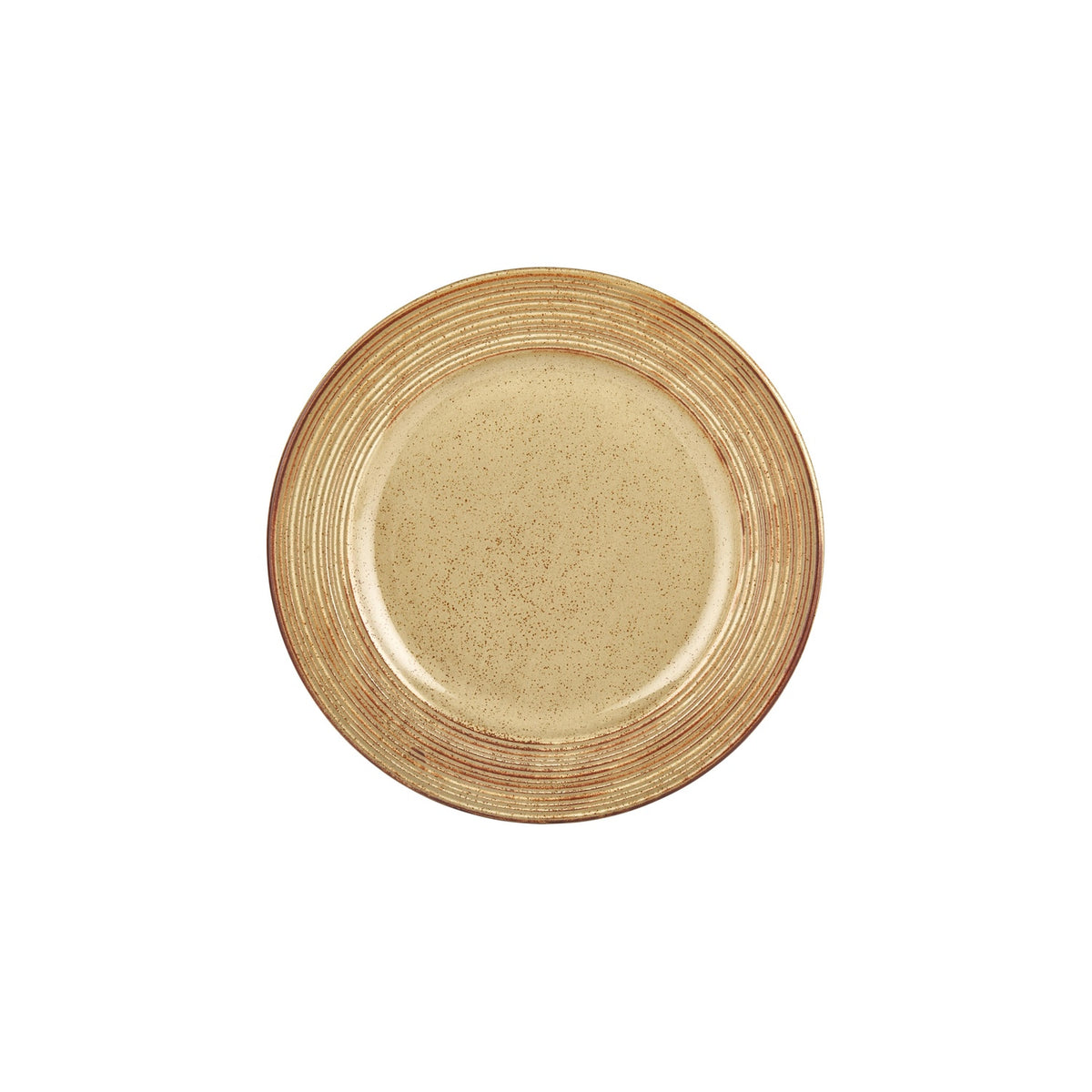 Helix Dune dia.10.75" Round Orange Vitrified Plate (Set of 4)